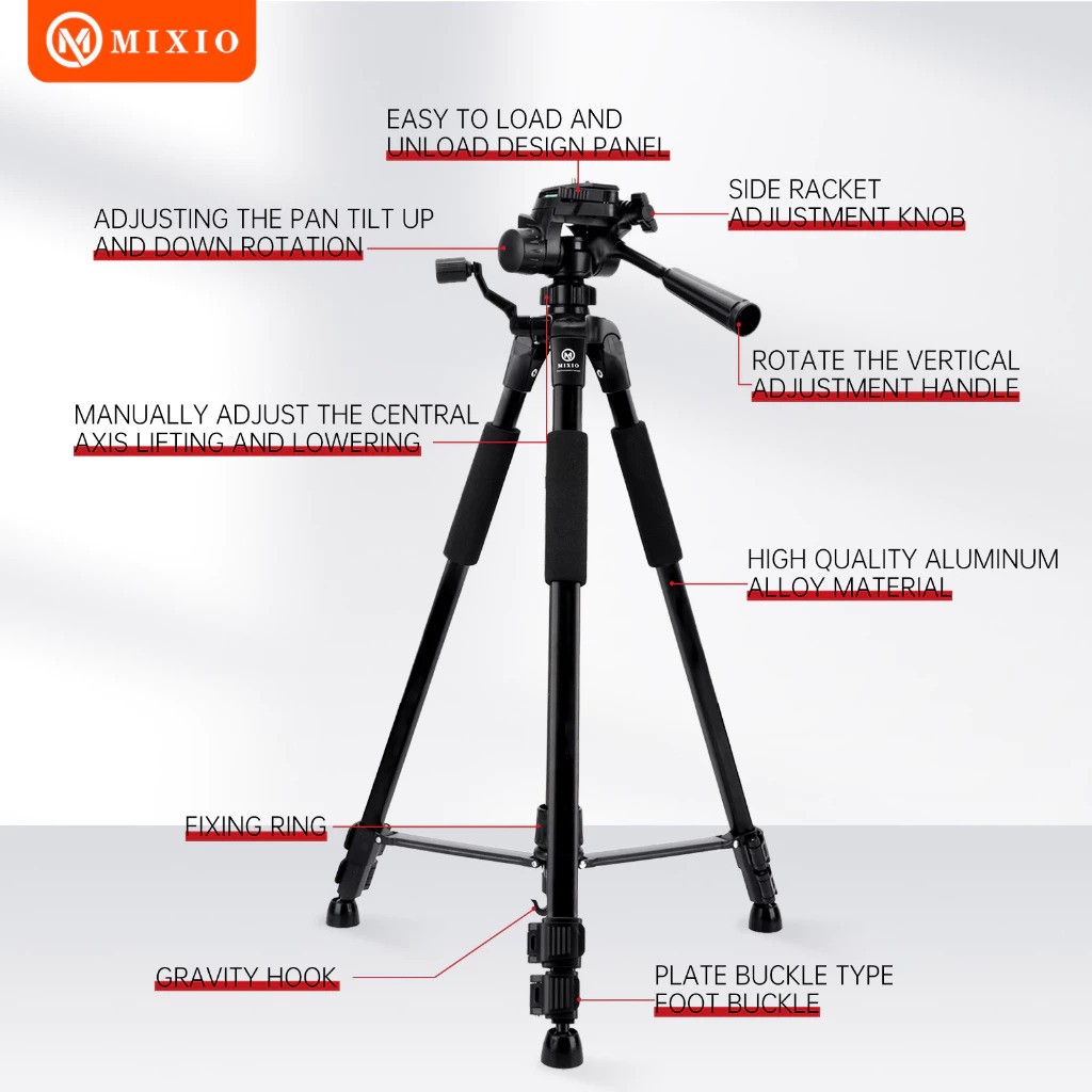 MIXIO Tripod Bluetooth Profesional  3522