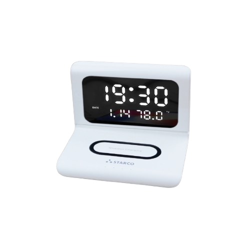 STARCO 3 in 1 Wireless Charger Alarm Clock