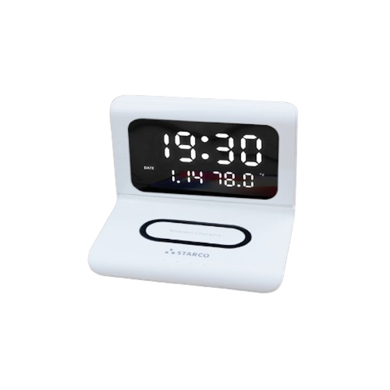 STARCO 3 in 1 Wireless Charger Alarm Clock 1