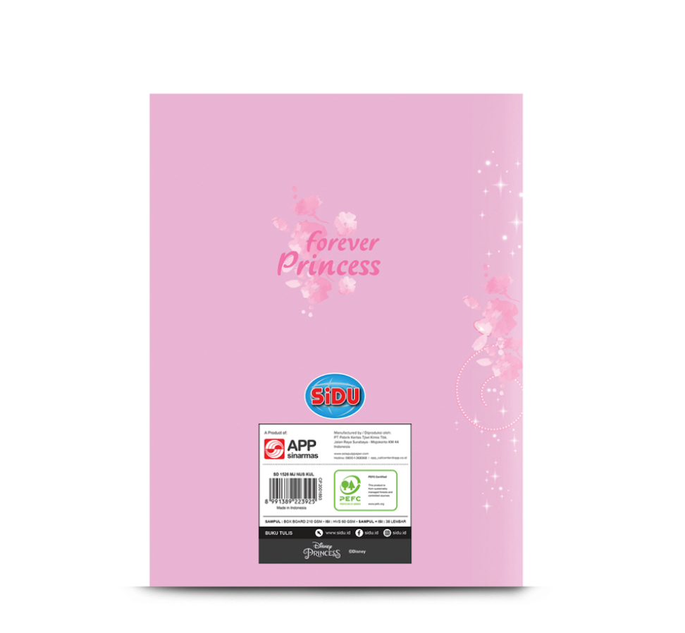SiDU  Buku Tulis Disney Princess