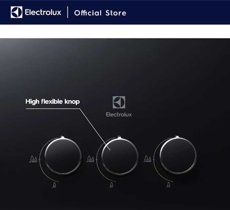Electrolux Kompor Gas Tanam UltimateTaste 300 dengan 3 Tungku 78cm 5
