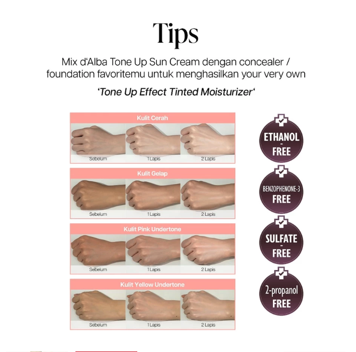 d'Alba Global d'Alba Waterfull Tone Up Sun Cream SPF 50+ PA++++