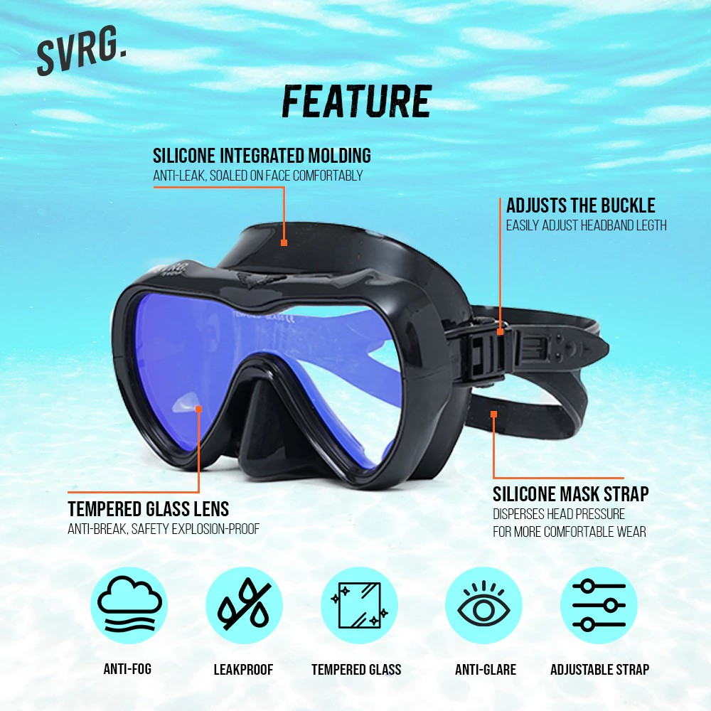 Republik Svarga Indonesia SVRG Snorkeling Goggles & Tubes NTL010101a