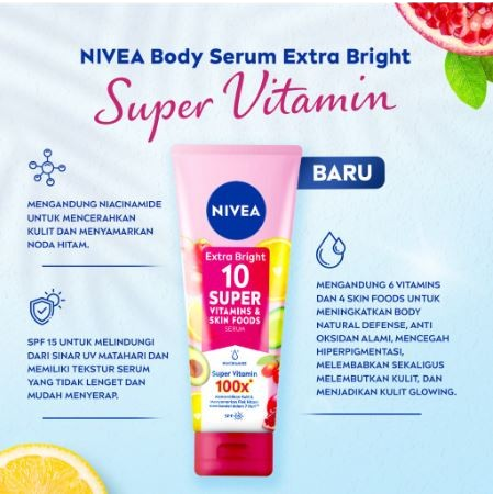 Extra Bright 10 Super Vitamins & Skin Foods Body Serum SPF15 3