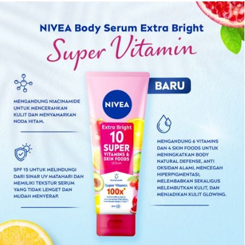 Extra Bright 10 Super Vitamins & Skin Foods Body Serum SPF15 3
