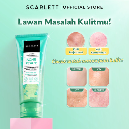 Opto Lingkar Sejahtera Scarlett Whitening Low pH Gel Cleanser Acne Peace