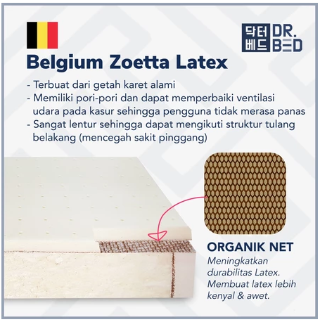 Velatexia Inovasi Internusa DR.BED Orthopedic Full Latex (180 x 200 cm)