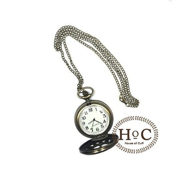 POCKET WATCH GOLD RUSTIC ENAMEL
