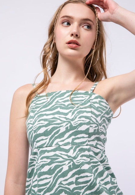 Colorbox Animal Print Slip Dress