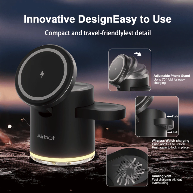 Airbot Magnetic Wireless Charging Station  CS16