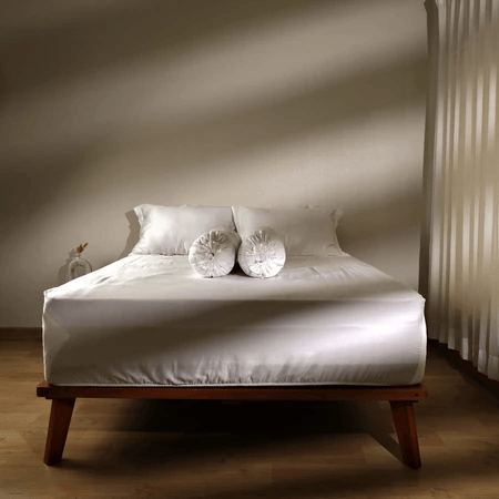 Pikat Energi Kreatif Soulmate Bedsheet Sprei Sutra Organik Polos