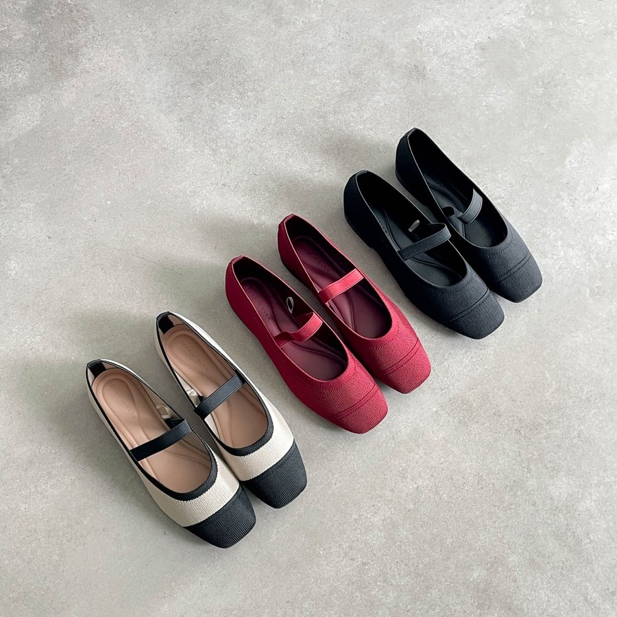 Blow Gia Mary Jane Flats Knit  2