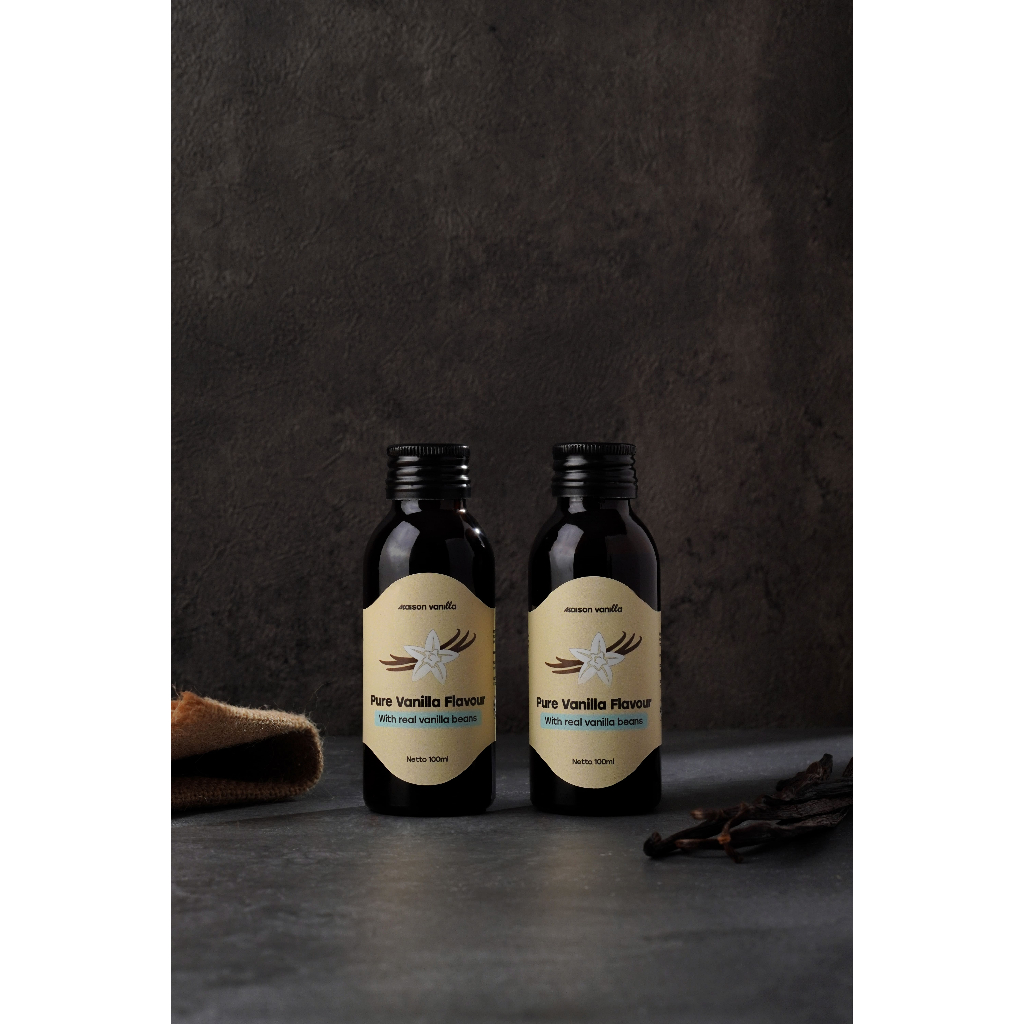  Maison Vanilla Pure Vanilla Flavour with Real Vanilla Bean 100 ml 