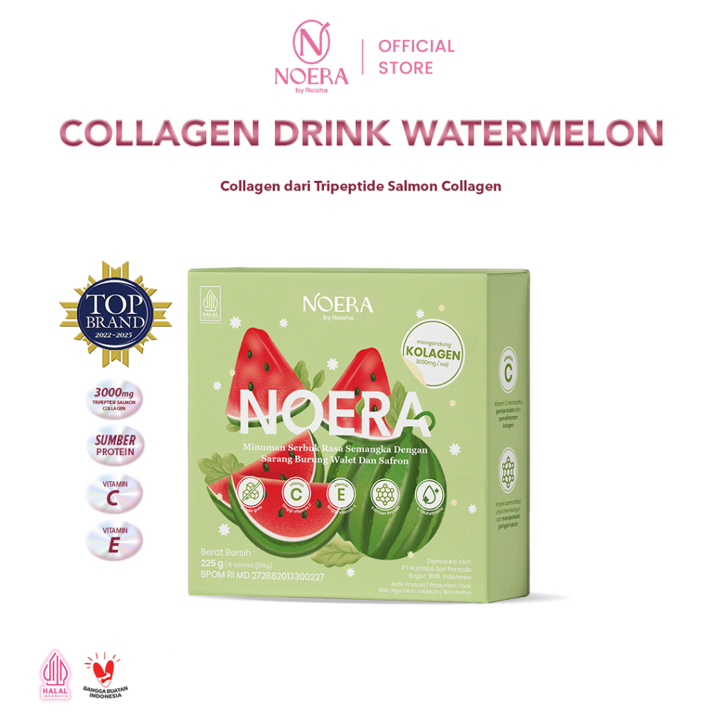 Noera Minuman Serbuk Rasa Semangka dengan Sarang Burung Walet dan Safron 2