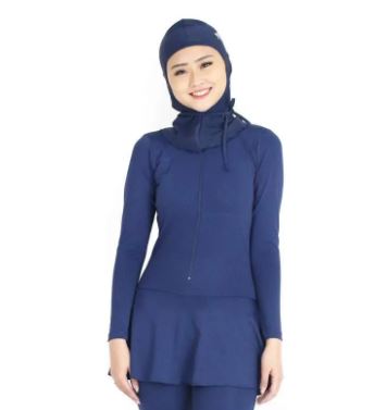 Lasona Silver Women Burkini Hijab Swimwear TRPM-C1365-E3