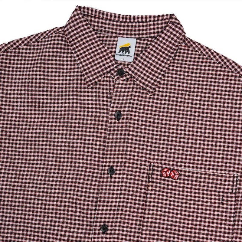 House of Smith Shroud Boxy Shirt Navy Red 2