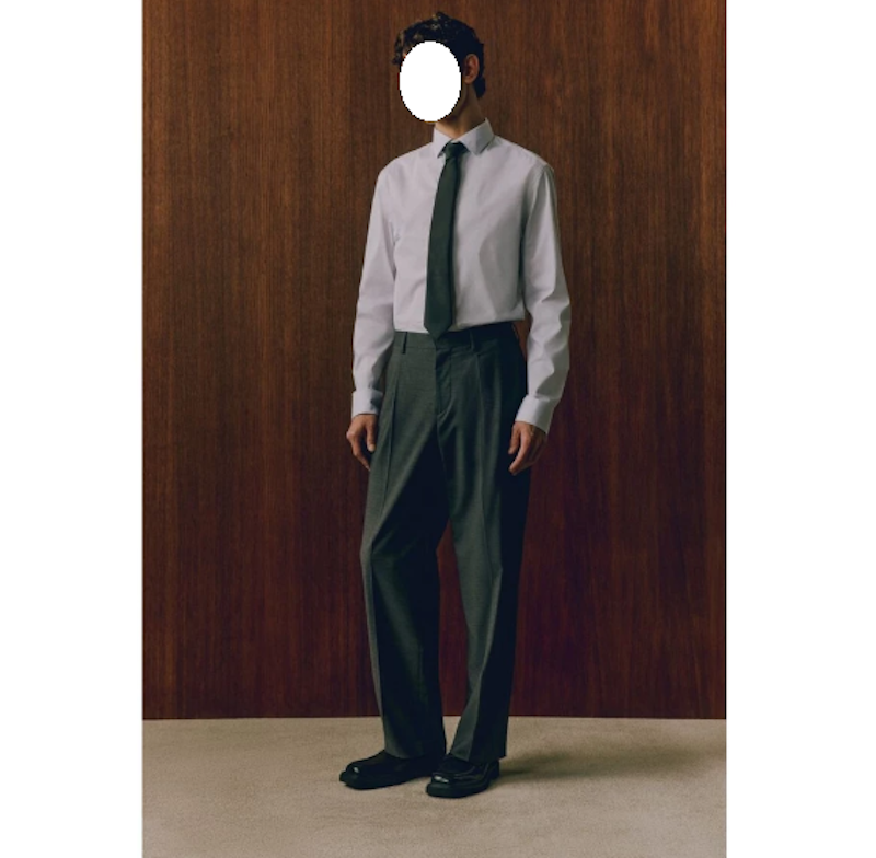 H&M Pria Slim Fit Strech Shirt 5