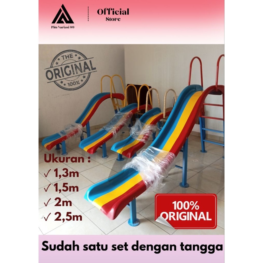  Seluncuran Anak Fiberglass dengan Tangga