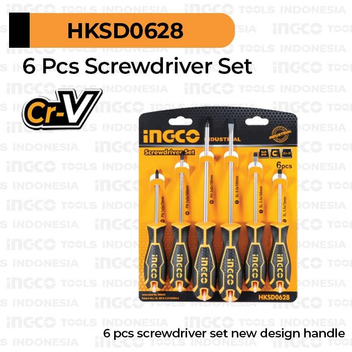 Ingco 6-Pcs Cr-V Screwdriver Set 2