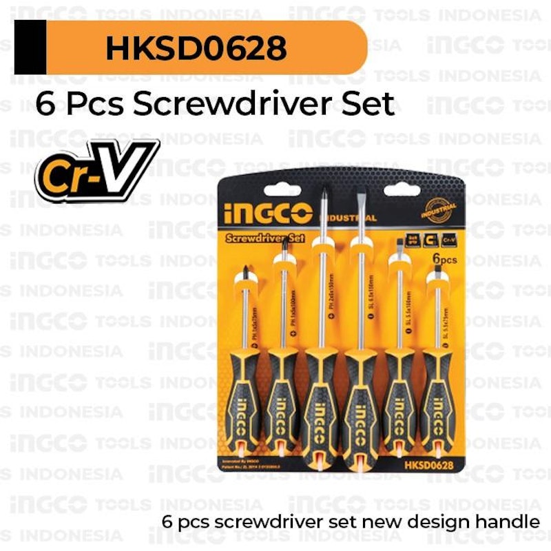 Ingco 6-Pcs Cr-V Screwdriver Set 2