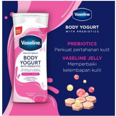UNILEVER Vaseline® Strawberry Body Yogurt with Prebiotics