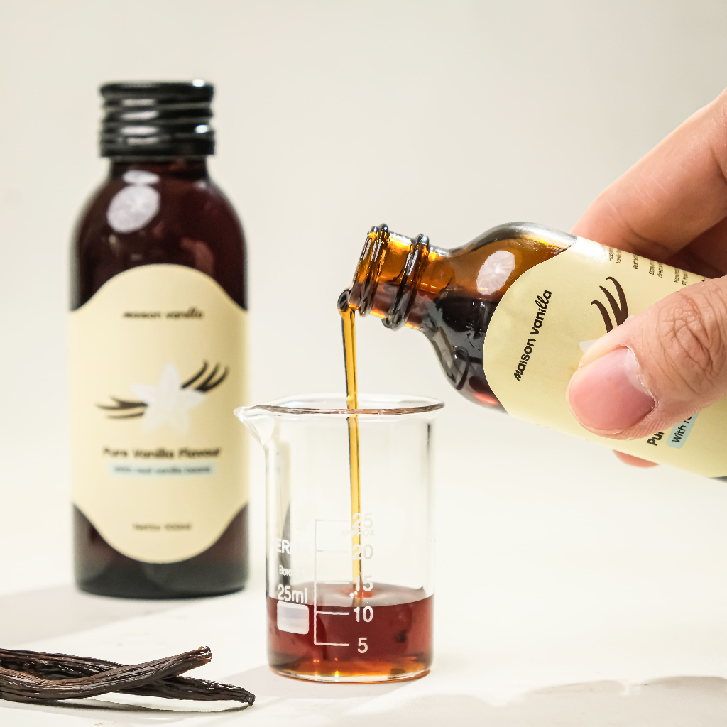  Maison Vanilla Pure Vanilla Flavour with Real Vanilla Bean 100 ml 