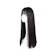 null Full Wig Korean 70 cm Hitam Alami 1