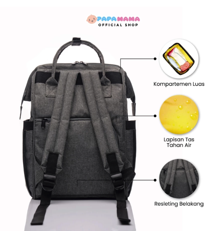 Papamama Lona Diaper Bag 3