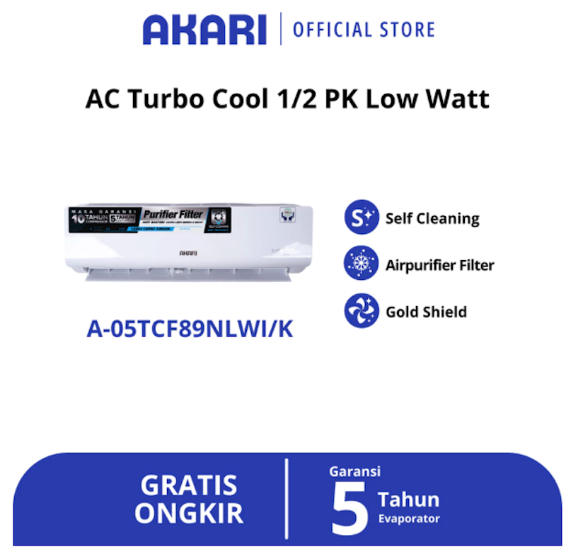 Akari AC 1/2PK Turbo Cool Airpurifier 2