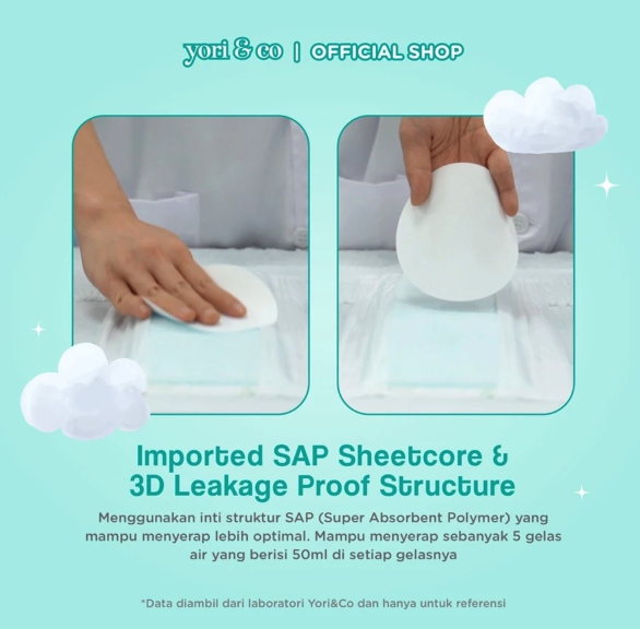Yori Gemilang Indonesia Yori & Co Tape Diapers NB
