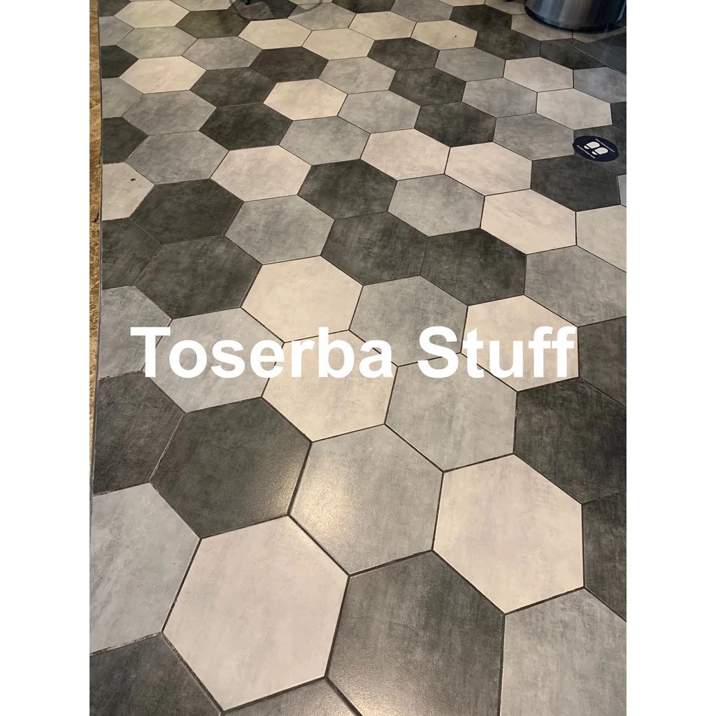 Roman Keramik Kamar Mandi Hexagonal