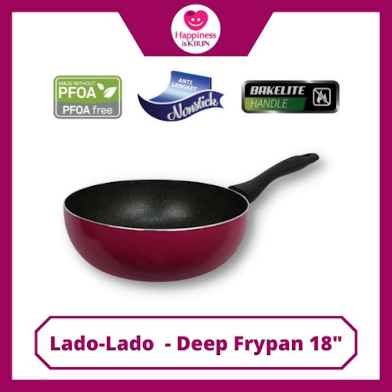 Kirin Frypan Deep Lado-Lado 18 Teflon Classic 1.9mm 2