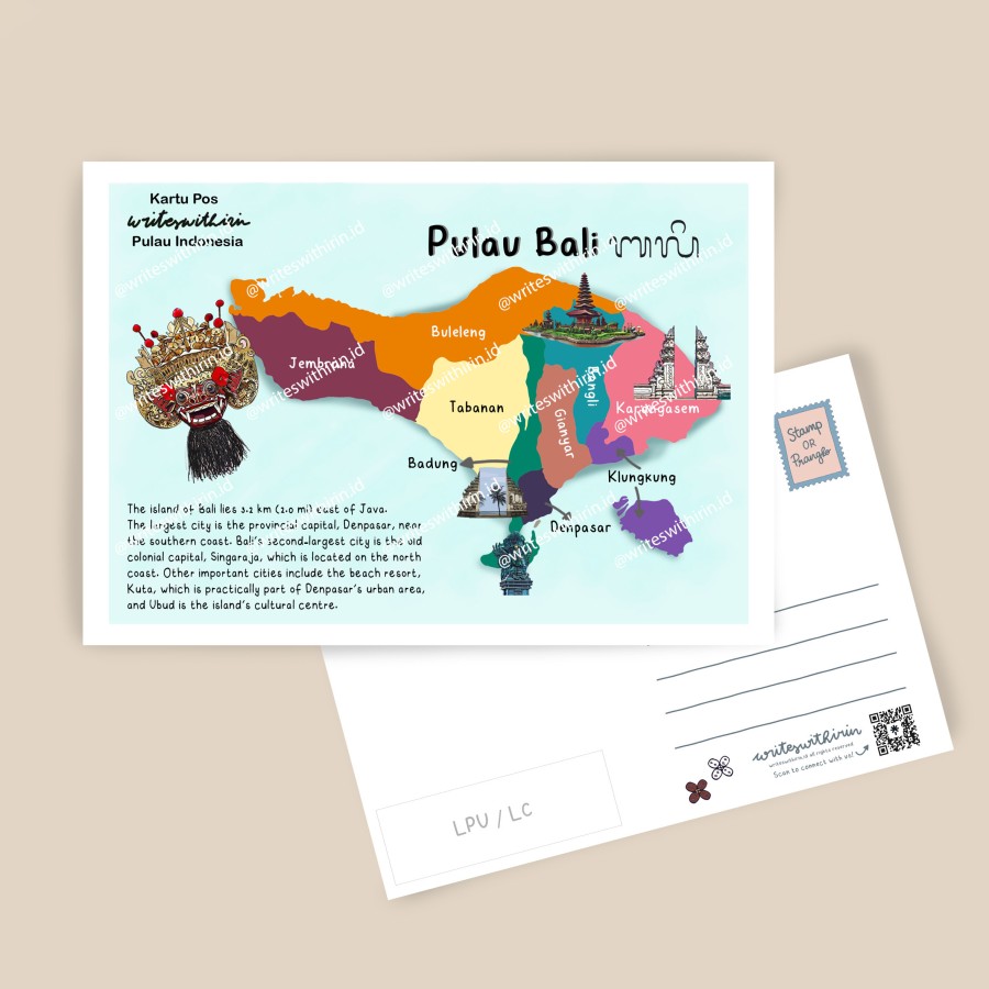 writeswithirin Kartu Pos Penpal Pulau Indonesia