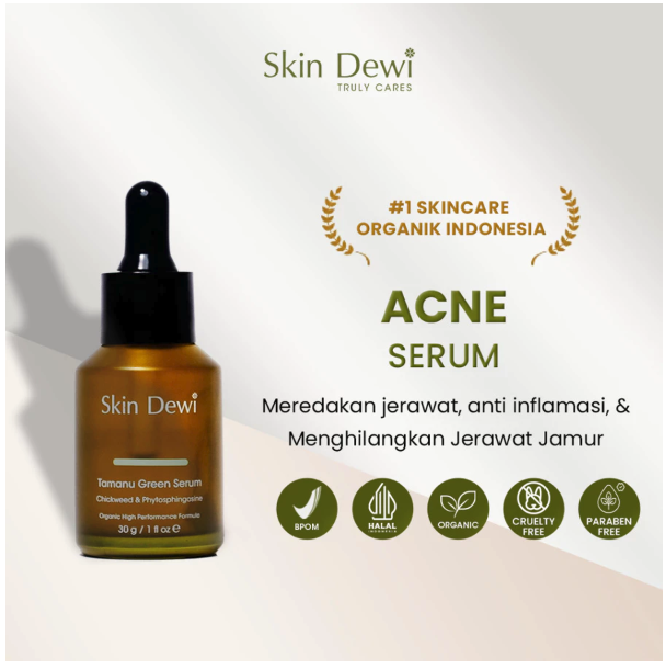 Saridewi Natural Kosmetik Skin Dewi Tamanu Green Serum