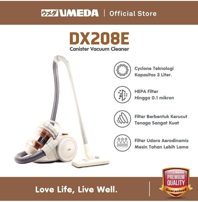 Umeda Factory  Umeda Canister Vacuum Cleaner DX208E