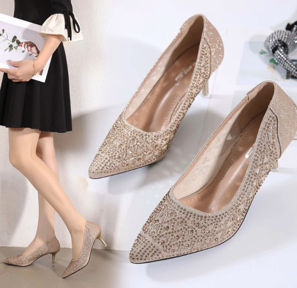 XES Sepatu Pesta Wanita Heels  5