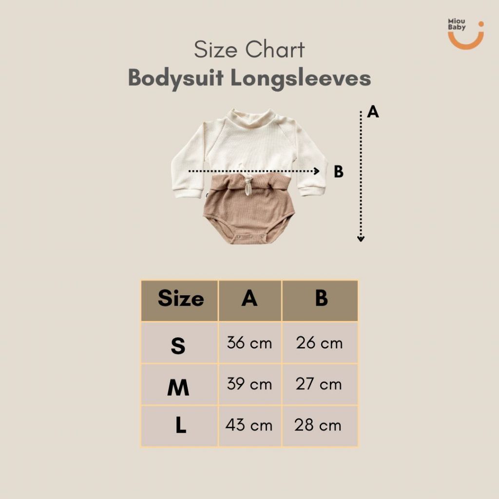 MiouBaby Bodysuit Longsleeves Earth Tone Series 5