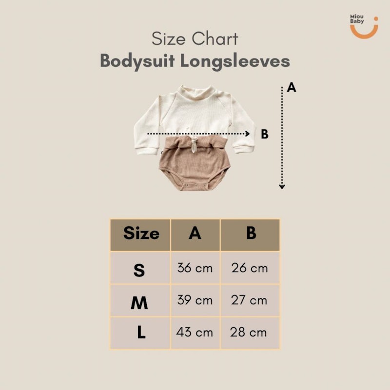 MiouBaby Bodysuit Longsleeves Earth Tone Series 5