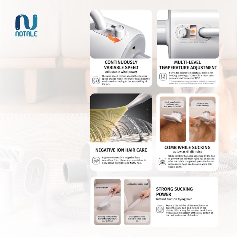 Notale Professional Pet Blower 4