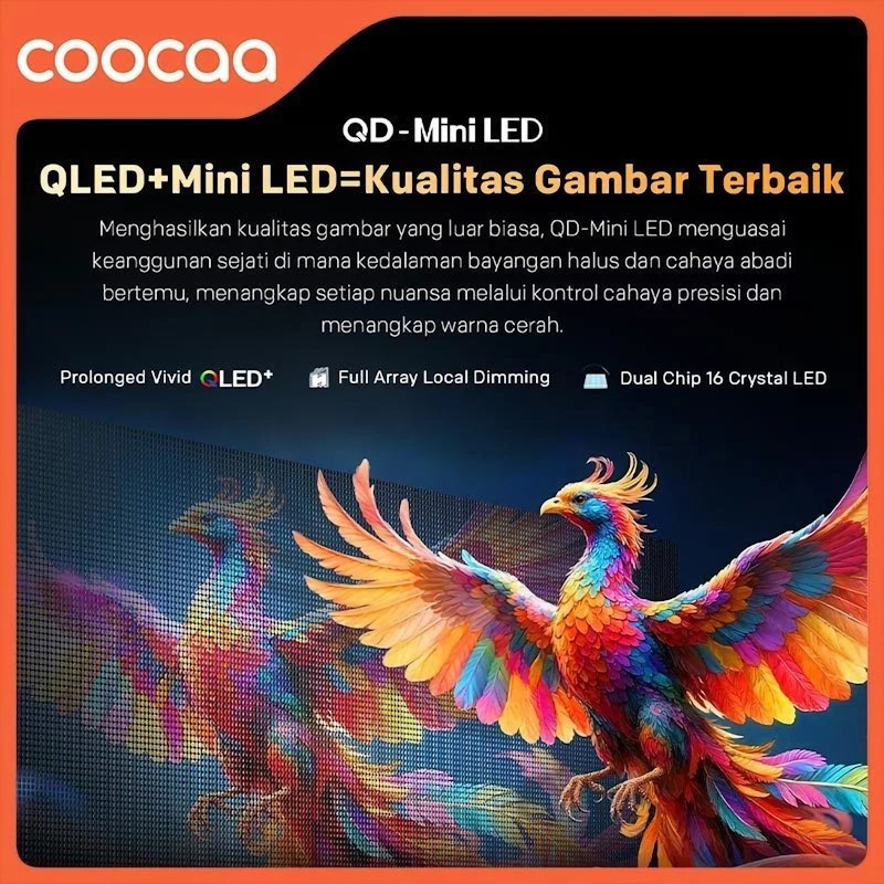 COOCAA Q-Mini LED TV 75 Inch 4