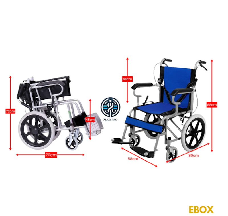 Alkespro Kursi Roda Lipat Aluminium 4