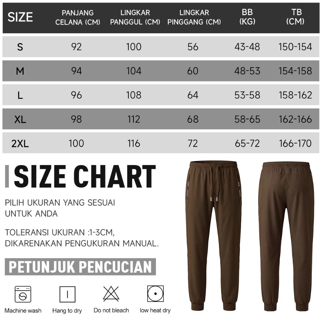 YOUTOP INDONESIA KKTOP Celana Jogger Sport Nylon Lycra 002