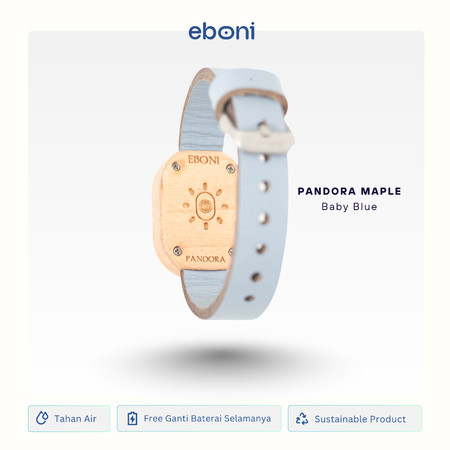 Eboni Sri Gemahloji Eboni Jam Tangan Kayu Pandora Maple Series
