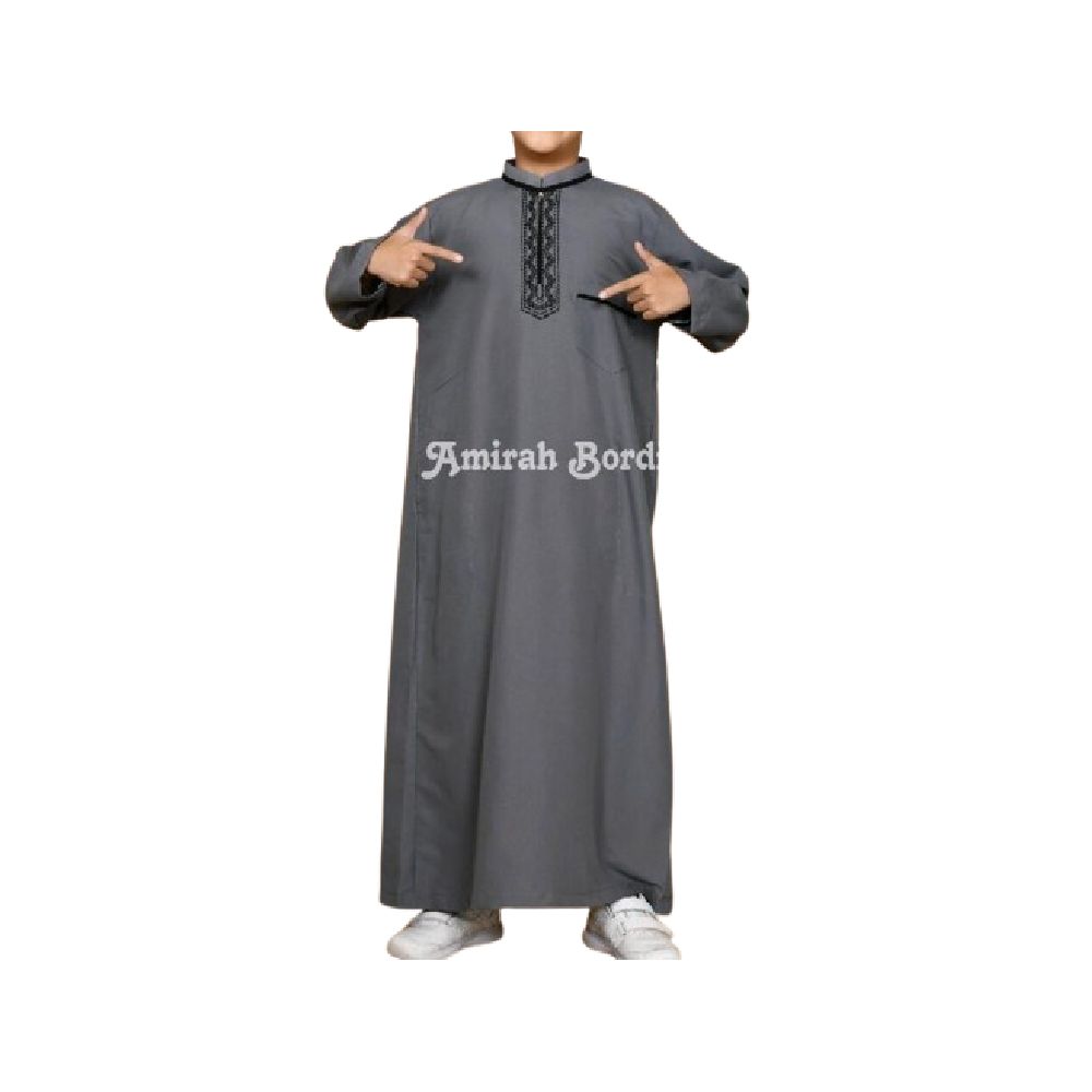 Jubah Anak Laki-Laki Bordir 