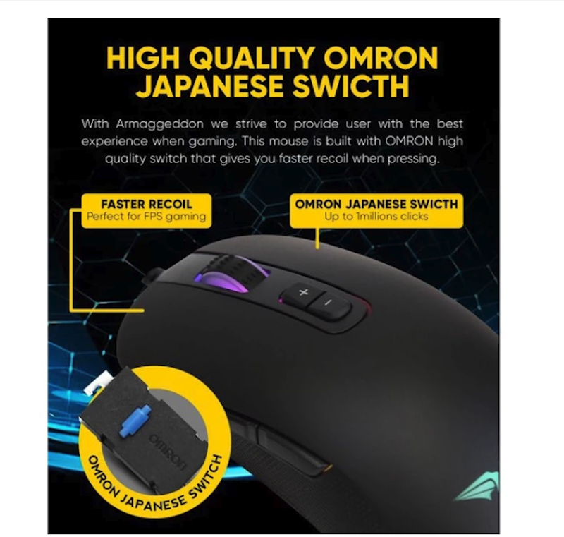 Armaggeddon Pro Gaming Mouse Falcon III 3