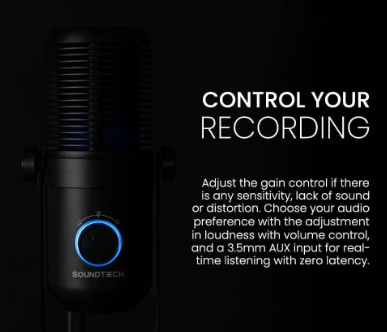 Soundtech Manufacturing Company Limited Soundtech 2.1 USB Condenser Microphone