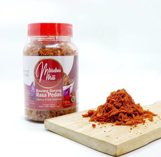 Mbrebes Mili Food Mbrebes Mili Bawang Goreng Rasa Pedas 