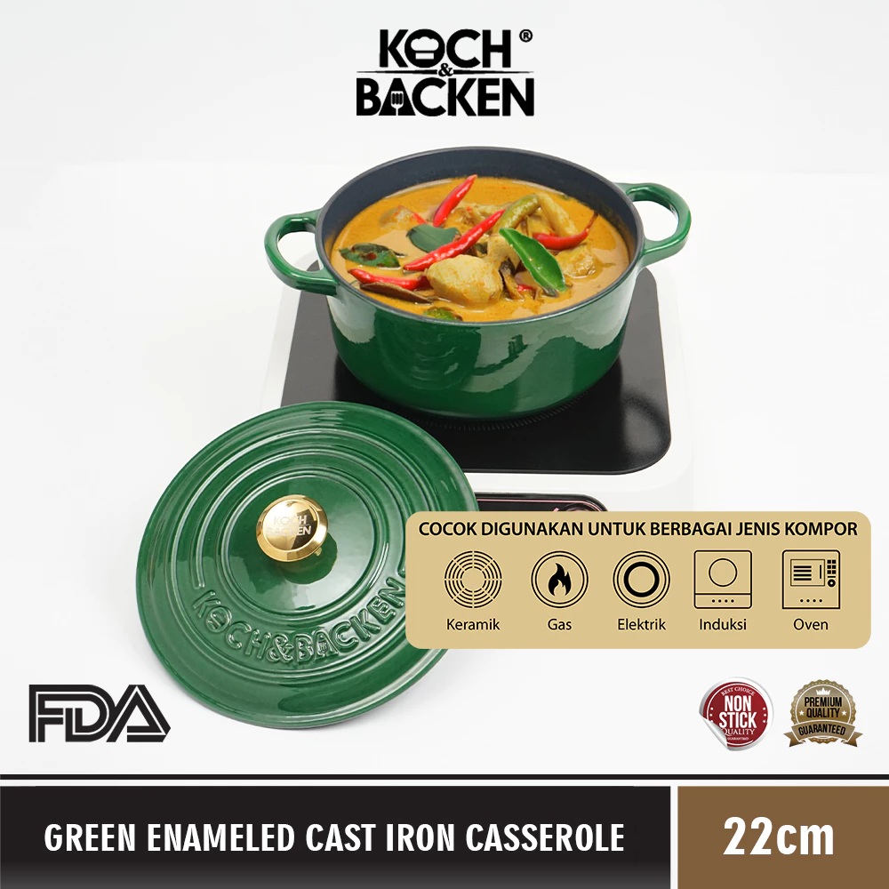 Koch Backen International Koch&Backen Enamel Cast Iron Casserole 22 cm
