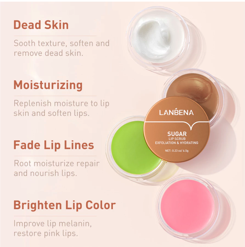 JNR Sosial Indonesia LANBENA Sugar Lip Scrub
