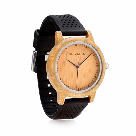 Garvinoes Jam Tangan Kayu Mocha Black